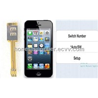 Newest  Genuine Dual Sim Card Adapter for APPLE Iphone 5. UMTS 3G  WCDMA 2G GSM Supported