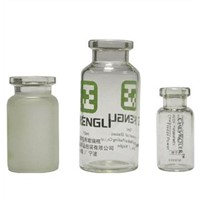 Printed Glass Vials coated bottle