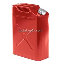 Red Metal 5 Gallon Jerry Can for Jeep