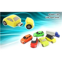 Rubber 3D Car USB Flash Drive for Promotion Gifts
