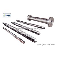 Single screw and barrel for extruders with heaters