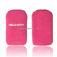 Soft Pink PU Mobile Phone Bag, Mobile Phone Pouch, Mobile Phone Case