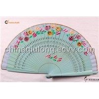 Spanish Hand Painted Wooden Fan