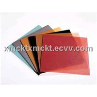Stained PVB film for laminated glass