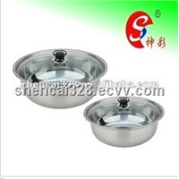 Stainless Steel Condiment Pot with glass lid