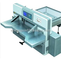 Touch screen Double worm wheel double guide paper cutting machine