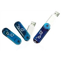 Transparent Swivel USB Flash Drive/ Swivel USB Memory Drive/Swivel USB Disk