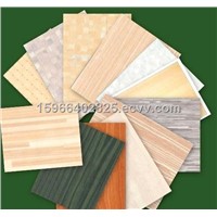 Wood grain and single color PVC plywood