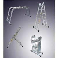 aluminum multipurpose ladder big hinges thicker tube 4X3steps
