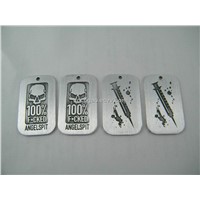 metal embossed dog tag, custom pet tag, Military dog tag