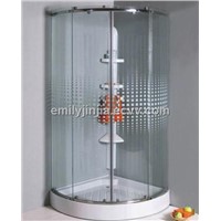 simple shower enclosure with white ABS low tray  MJY-JY-18