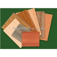 solid color and flower design Paper overlaid Plywood,Polyester Plywood for cabinet and decoration