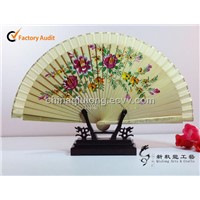 Spanish Hand Drawing Wooden Gift Fan