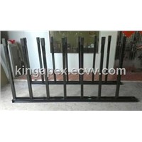 stone slabs steel racks