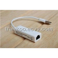 USB Ethernet Adapter USB2.0 to RJ45 Fast Ethernet Adapter for Tablet PC and Macbook