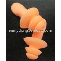 waterproof silicone swimming ear plugs with platic box