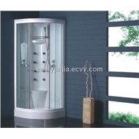 white ABS low tray shower cabin with mirror MJY-8033