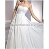 White or Ivory Strapless Wedding Dress Bridesmaids Prom Dresses Debutante Gown