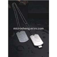 512-32gb Dog Tap Metal USB Flash Drive with Free Keychain