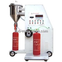 Fire extinguisher powder filling machine system