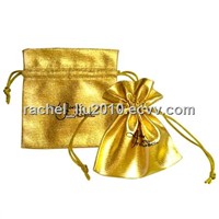 Metallic pouch, metallic bag, gift bag, jewelry bag, drawstring bag, gift packing bag, promotion bag