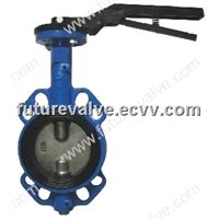 Multi Drilling Wafter Type Butterfly Valve with Two Stems