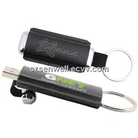 Pushable Leather Key USB Memory Drive-L26