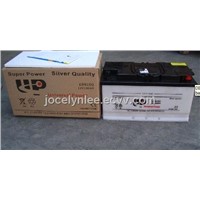 12V 100AH dry  charged car battery