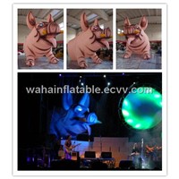 2013 inflatable pig for event decoration