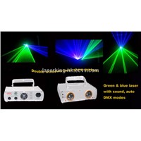 300mW Double windows green and blue color laser beam show