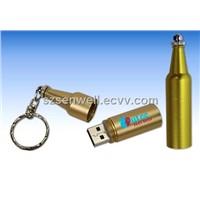Beer Bottle Shape Metal USB Pendrive-M33