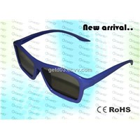 Fashionable looking, RealD circular polarized cinema and TVs uage 3D passive glasses---CP297G61R