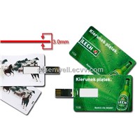 Flip Super Thin Credit Card USB Flash Drive-C1