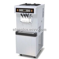 Automatic Frozen Yogurt Machine, 3 Flavors Soft Serve Ice Cream Maker With Pre-Cooling System