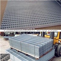Galvanized and pvc coated double wire welded mesh fence