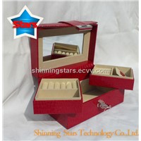 Girls Jewelry Packing Box with Two Trays