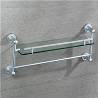 Glass Shelf With Bar, Bathroom Accessory