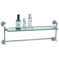 Glass Shelf with Bar, Bathroom Accessory