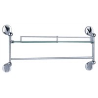 Glass Shelf With Bar &amp;amp; Railing, Bathroom Accessory
