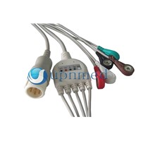 HP One Piece 3-Lead ECG Cable with Leadwires