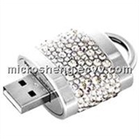 Jeweled Pendent USB Flash Drive