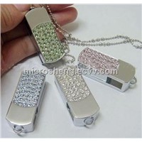 Jeweled Pendent USB Flash Drive