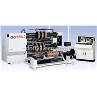Microcomputer controlled PE protective film slitting and rewinding machine