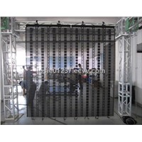 Outdoor full color led display P20 soft led curtain screen