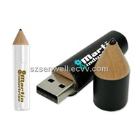 Pencil Shape Wood USB Memory Stick-w3