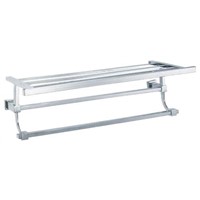 Towel Rack With Bar, Towel Shelf With Bar, Bathroom Accessory