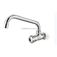 Wall mounted kitchen brass single hole cold faucet tap OT-3410
