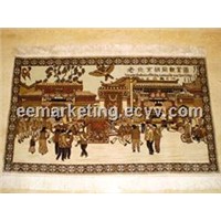 Henan Famous Handmade Silk Carpet Hand Knotted Quality Nuture Silk Carpet Rug