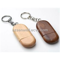 Oval Curve Wood USB Pendrive-w8