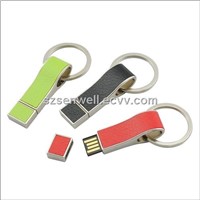 Whistle Shape Leather USB Stick-l19